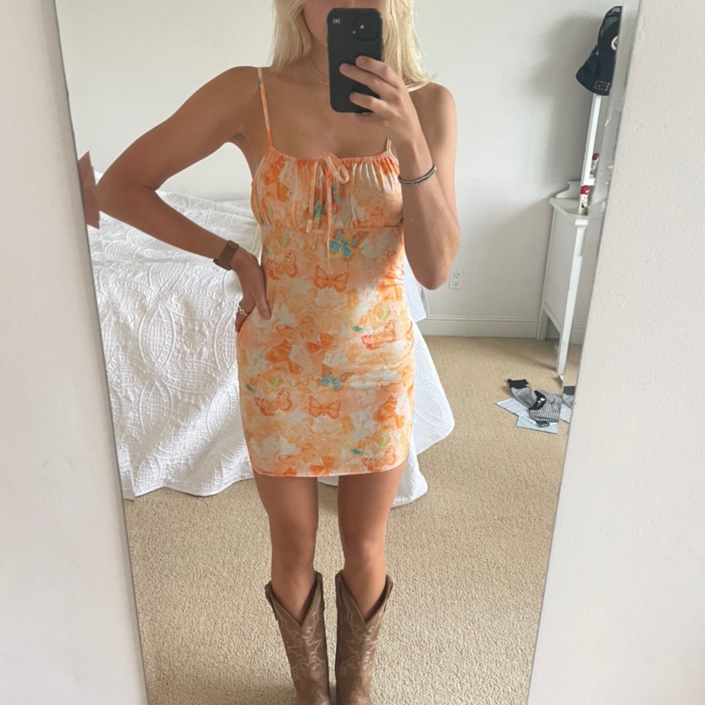 Adorable Y2K Butterfly mini dress